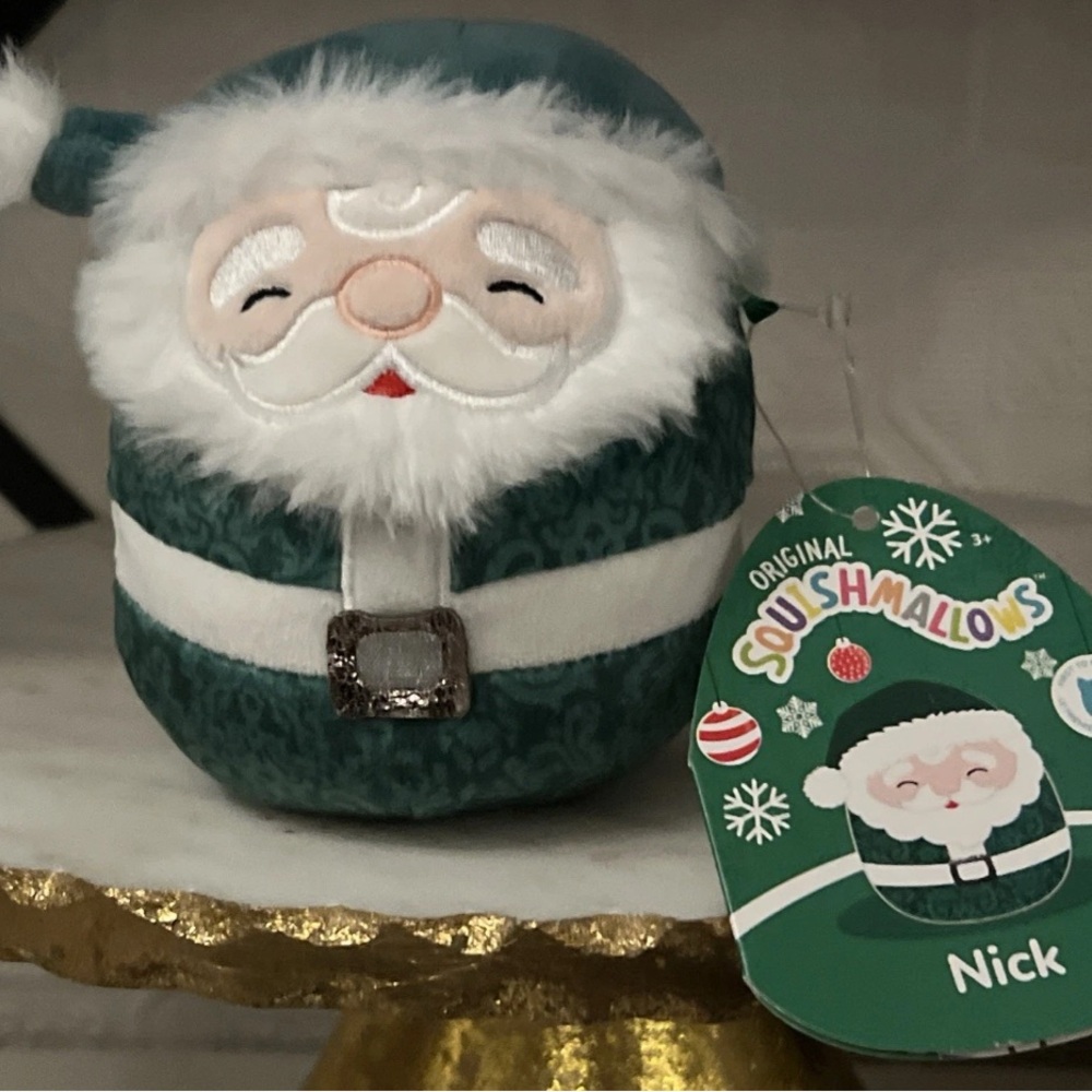 Squishmallows Green Santa Plush Toy 4.5” mini Stuffed squish